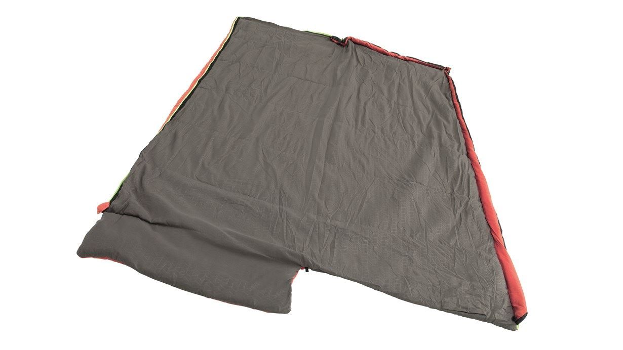 Outwell - Celebration Lux - Single Sleeping Bag - Red - 2 Season - Camping Gear