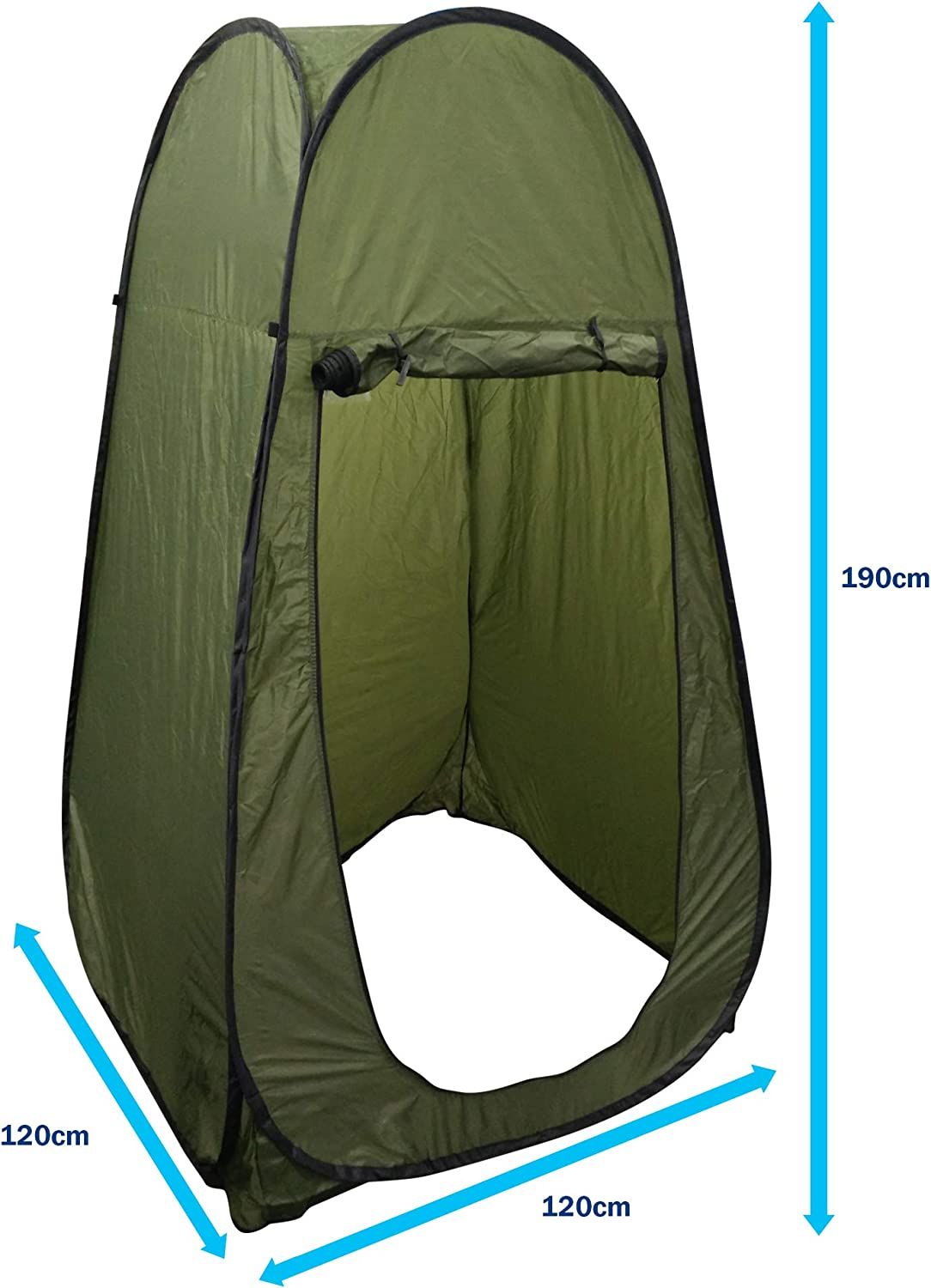 Leisurewize - 2 Way Zip - Pop-Up Toilet/Tent Shower/Changing Room - Green
