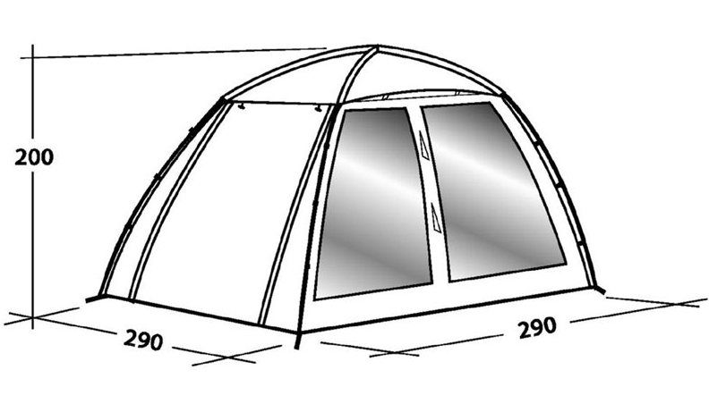 Easy Camp - Day Tent - Dome Utility/Shelter/Tent/Camping/Fishing - Grey