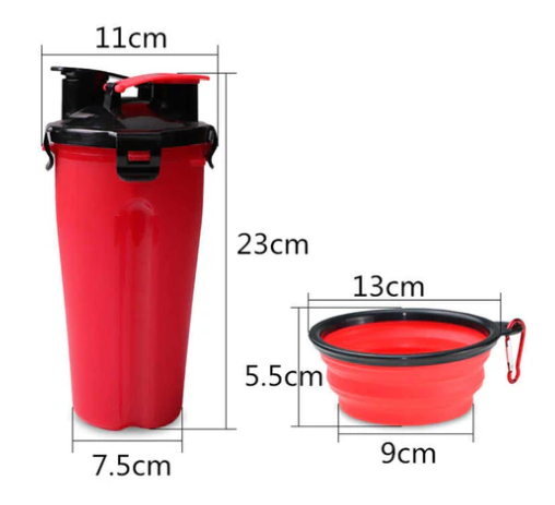 Animals/Pets/Dogs - Dog Food/Water Cup with Collapsible Bowl - 325ml