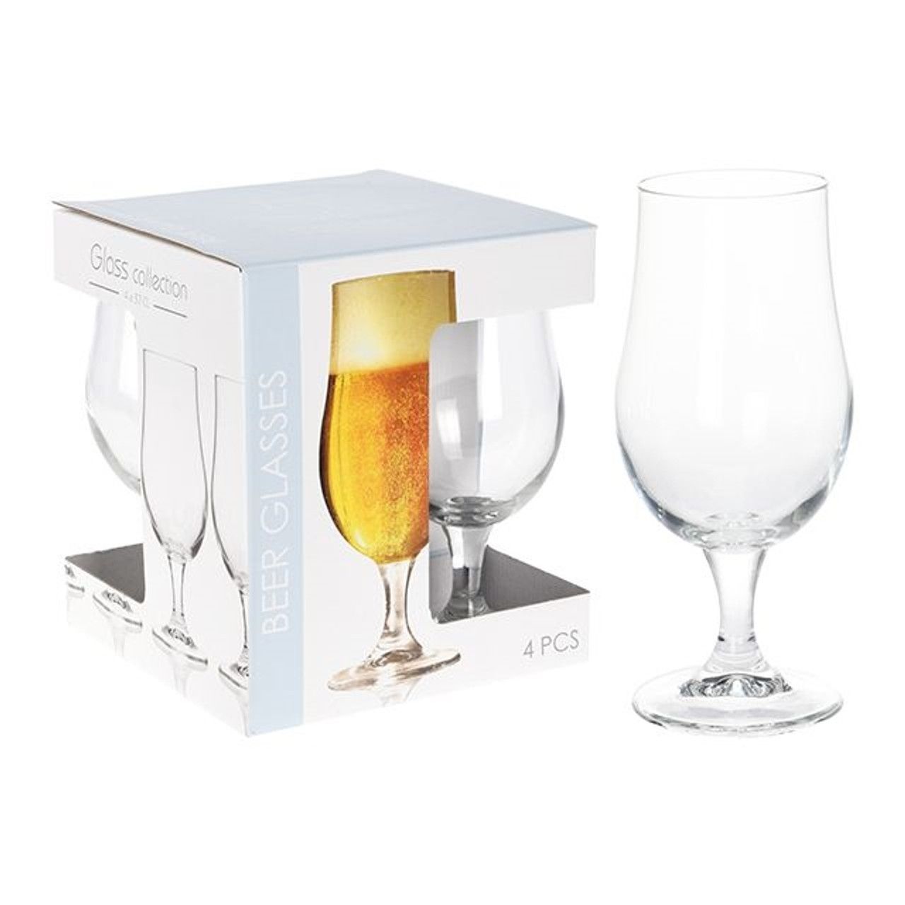 Home/Caravan/Motorhome - Beer Glasses - Set of 4 - 4 x 370cl Glass