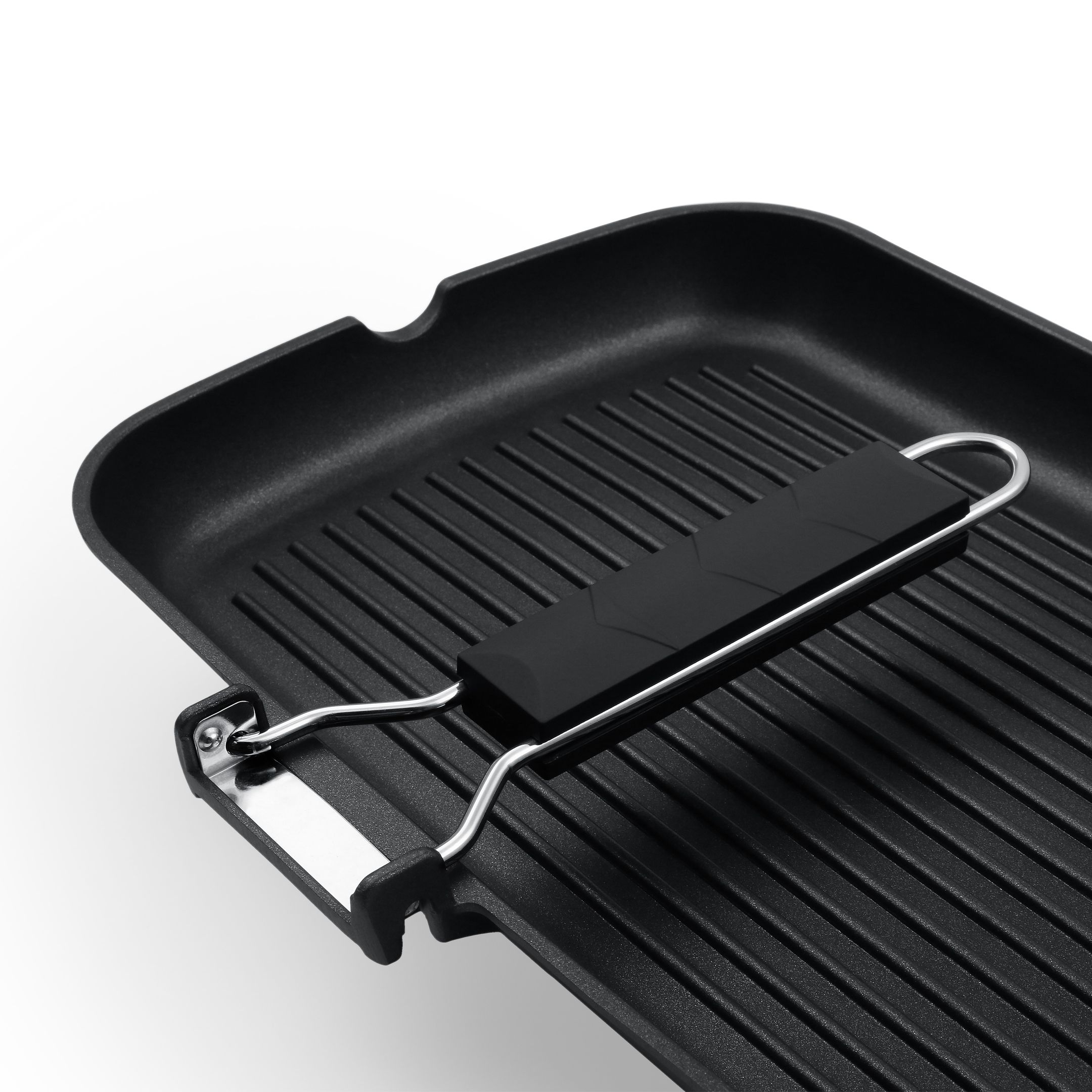 Home/Outdoor - Jomafe - Bio Cook  - 24cm Cast Iron Griddle Pan - Folding Handle