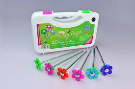 Blue Diamond Daisy Pegs