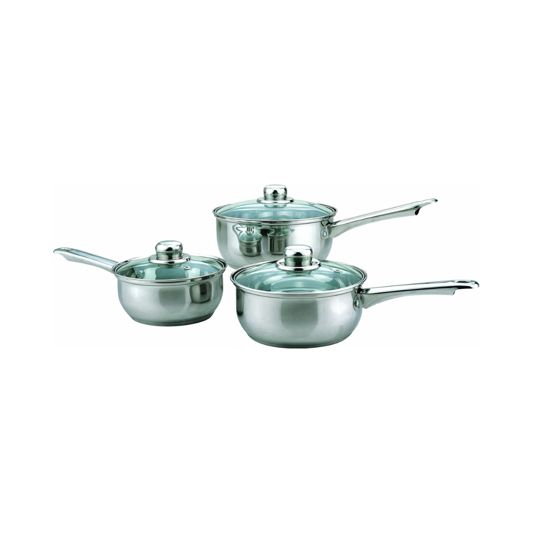 Sabichi Stainless Steel Saucepan Set - 3 Piece
