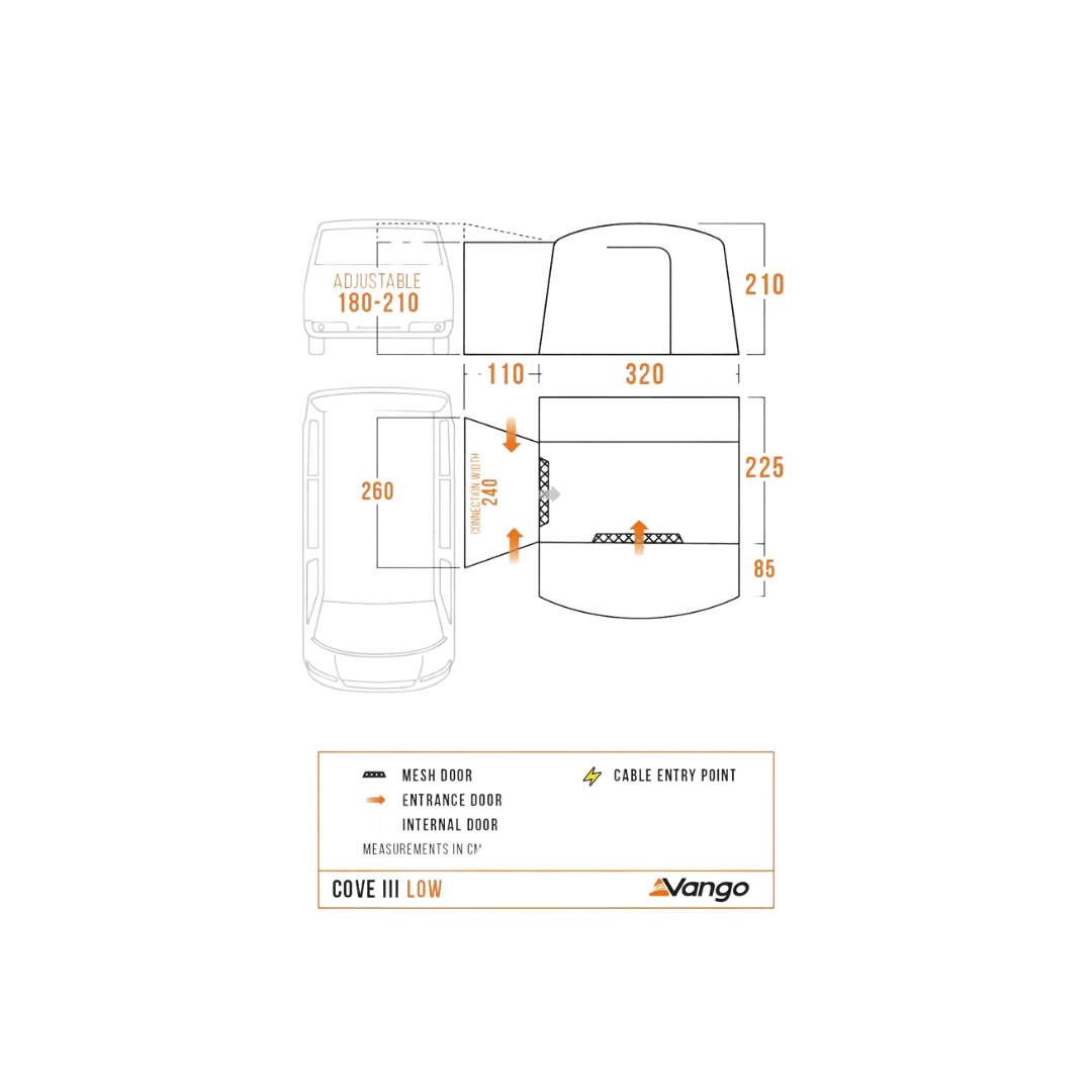 Vango Cove III Low Campervan Awning
