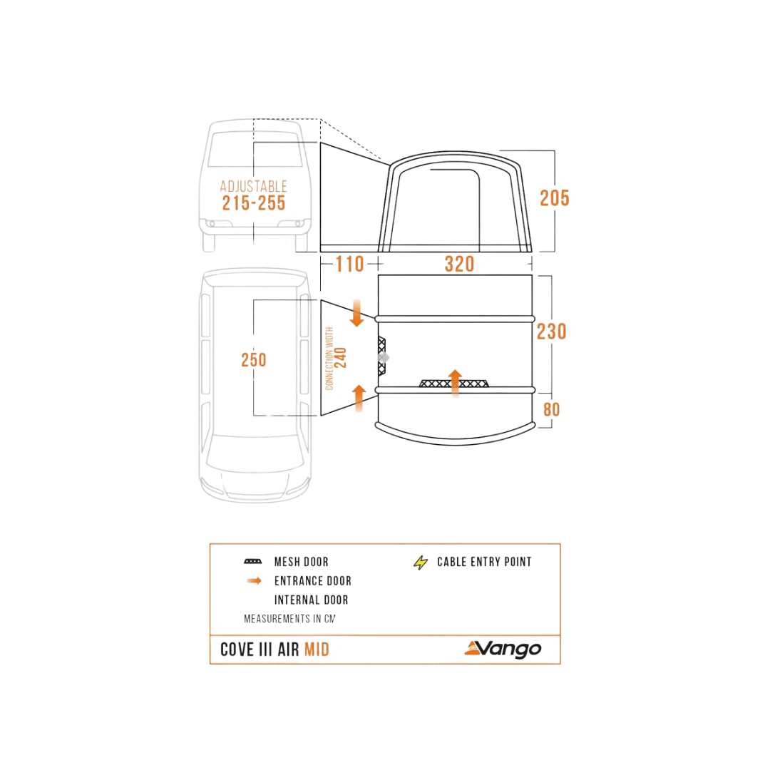 Vango Air Cove III Mid Campervan Awning